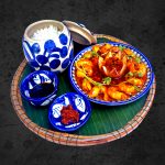 SHRIMP AND PASSION FRUITE SAUCE WITH STEAMED RICE